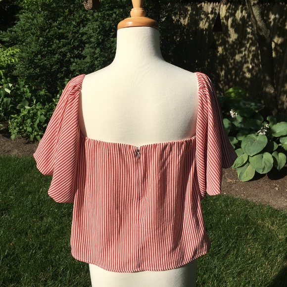 Good Luck Gem Off-the-Shoulder Striped Top - Picture 3 of 3